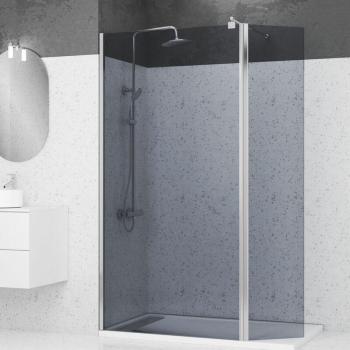 Volet Paroi de Douche Aurlane 100 cm + 40 cm Verre Fumé