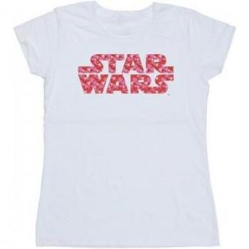 T-shirt Star Wars ladies con design a cuore