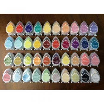 40 Colors Multi-Purpose Water Droplet Ink Pad (Pack of 10)