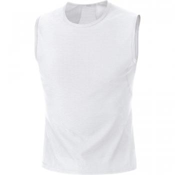 GORE WEAR Herren M Funktionsunterhemd ärmellos, Weiß, M
