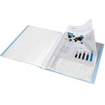 Capa de Apresentação LP 80 Bolsas A4 Celeste Opaca