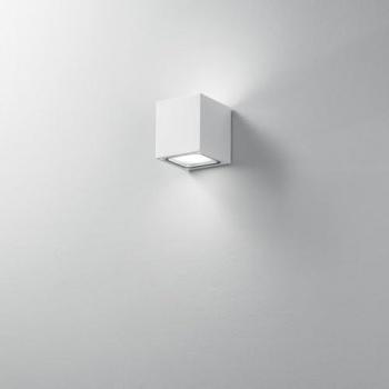 Applique Da Esterno Moderno Totem Bianco 2 Luci Perenz