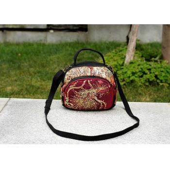 Summer Sequins Peacock Design Canvas Bag