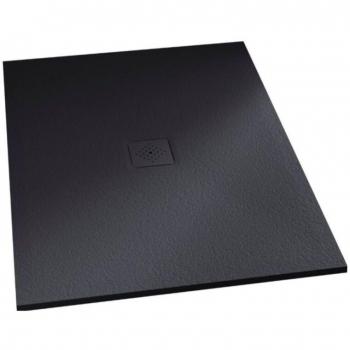 Plato de ducha Kinedo 140x70 gris antracita, rejilla 3 y corte extra-plano