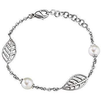Bracciale MORELLATO FOGLIA acciaio perle e cristalli