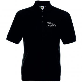 XL Black Polo Shirt – Embroidered Jaguar Emblem