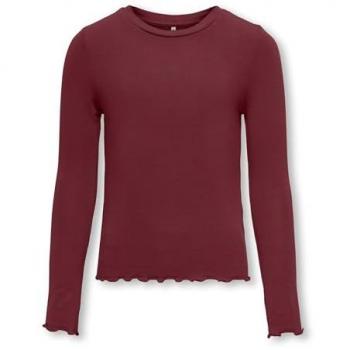 Camiseta de Chicas ONLY Rojo Vino