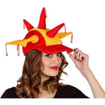 Cappello Arlecchino con Campanelle e Bandiera Spagnola