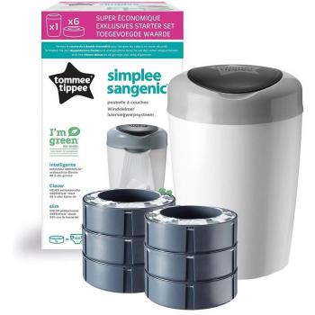 Dispenser per pannolini Tommee Tippee Simplee Sangenic 7 St