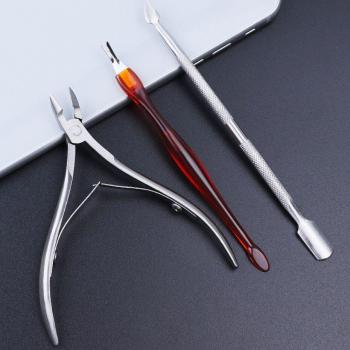 Manucure Plus: Outil Acier Inoxydable, Double Tête