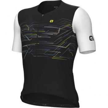 Alé PR.E Megabyte Maglia Manica Corta Nera/Blanca – L