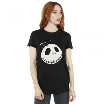 The Nightmare Before Christmas Jack Skellington Design Shirt – Lady’s Boyfriend, XL, Black
