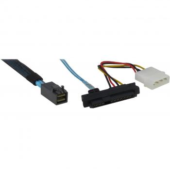 Cavo di alimentazione SFF 8643 a 4x SFF 8482/SATA, 0.5m