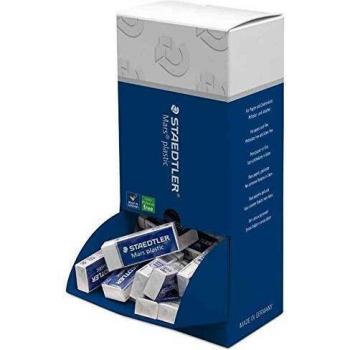 STAEDTLER Kunststoff-Radierer Mars plastic, 40er Display mit Schiebe-Manschette