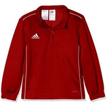 Red and White Adidas Core 18 Youth Training Sweatshirt (11–12)