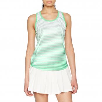 Tank W Team Poliestere Donna Tennis XS Verde/Bianco