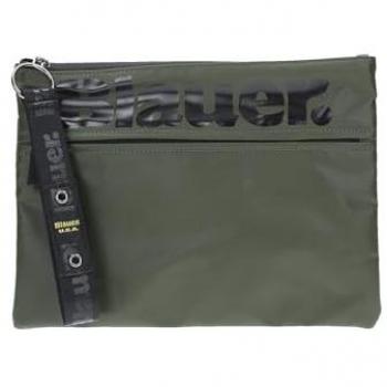 Pochette Blauer da uomo con polsino e logo verde militare