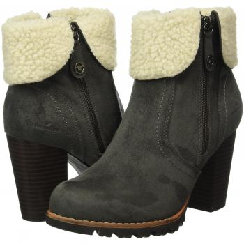Tom Tailor Kurzschaft Stiefel Damen 1690205, Grau (Coal), 41