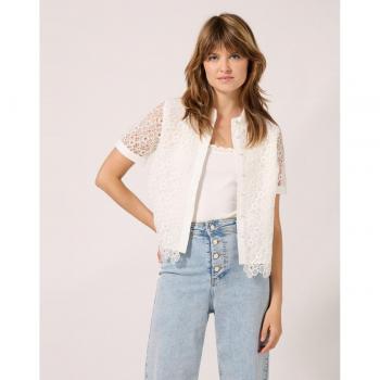 Camisa Naf Naf mujer con diseño sofisticado brocado