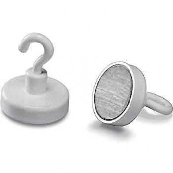 Magnetoplan 25mm White Hook Magnet