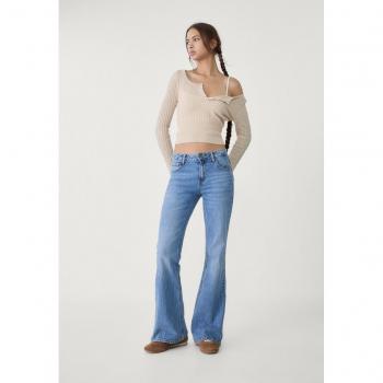 Stradivarius denim flare comfort blu medio 40