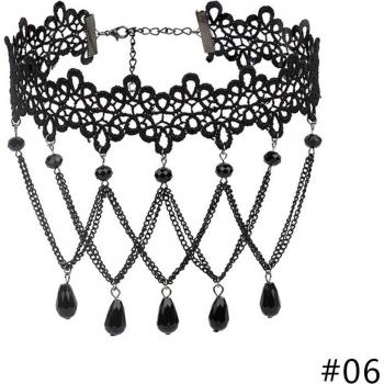 Punk-Rosen-Blumenhalsband im Gothic-Stil