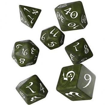 RPG Classic Olive-White Dice Ensemble