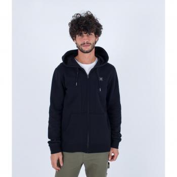 Felpa Hurley Box nera con zip XL