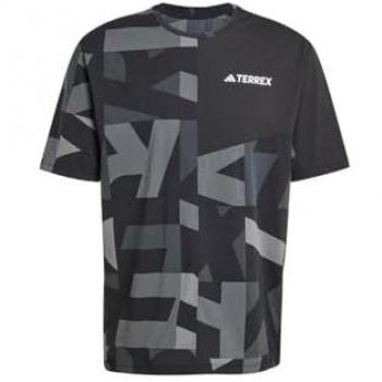 Adidas Terrex Multi Climacool gemustertes T-Shirt schwarz/Carbon