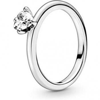 Bague Cœur Incolore Pandora Moments Femme 58