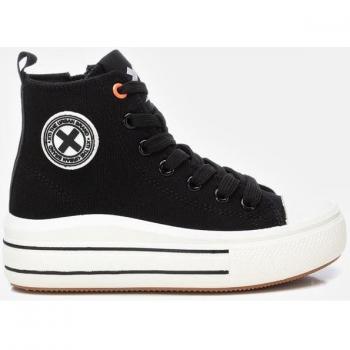 Xti Kids 150854 Zapatillas deportivas para niña en negro de piel vegana