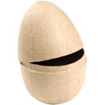 Boîte en papier pulpé, forme œuf, 13 cm, pack de 3