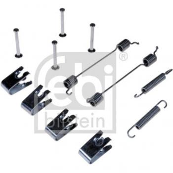 Kit d'accessoires, mâchoire de frein FEBI BILSTEIN 182824 pour essieu arrière, compatible avec RENAULT, TOYOTA, NISSAN, modèle Clio III Schrägheck