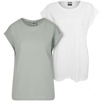 Urban Classics Ladies Extended Shoulder Tee 2er-Pack