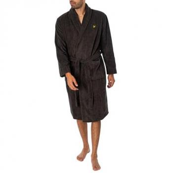 Lyle & Scott Eleganter grauer Bademantel