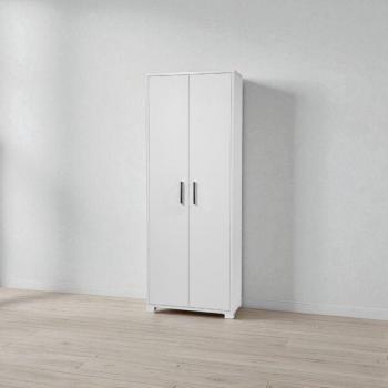 Scarpiera 2 Ante in Legno Frassino 70x189h cm con Ripiani