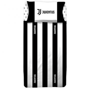 JUVENTUS 6393 673 S001 Completo Letto, 100% Cotone, Bianco/Nero