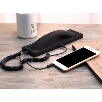 Casque audio rétro avec microphone 3,5mm pour iPhone 4-8 et Samsung