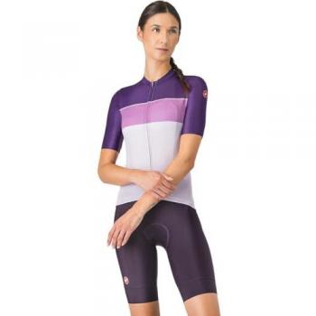 Castelli Prima 2 DT Damenbike-Bikeshorts – L – Schwarz-Violett