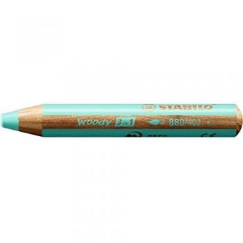 STABILO Multialentstift woody 3 in 1, rund, pastellblau