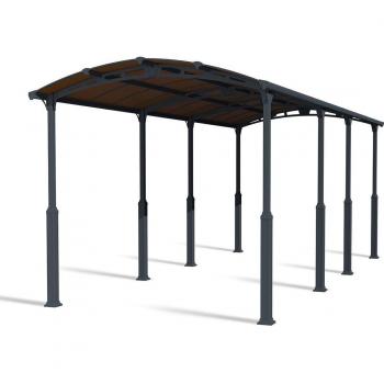 12x28 Grey Metal Carport by Palram