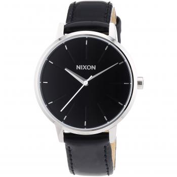 Unisex-Armbanduhren von Nixon – Kensington in Leder, Roségold/Schwarz