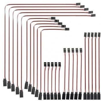 Extension RC Servo 25 Pcs Noir Rouge Blanc