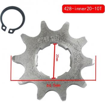 Pignon de transmission 20 mm 10‑19T – Moto et Motocross 150‑250 cc