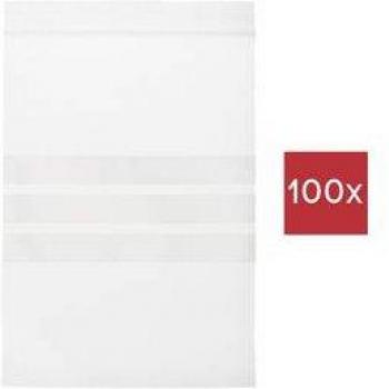 Clear Write‑On Grip Bag – 150x100 mm, 100 Pieces