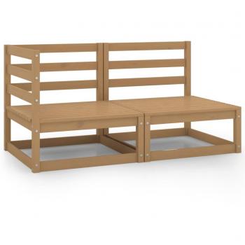 Pino Lounge Garden Set – 2 Peças em Castanho Mágico