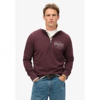 Sudadera Superdry con Estampado y Cremallera