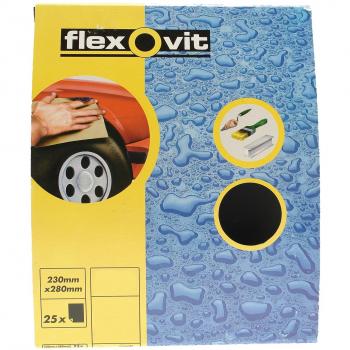Flexovit 320 Grit Wet and Dry Abrasive Paper (25 Sheets)