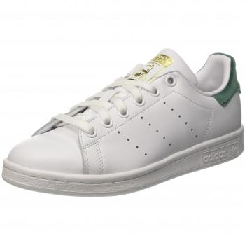 Kinder Stan Smith J Sneaker, Elfenbein mit Collegegrünen Details (EU 36)