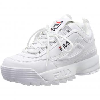 FILA Disruptor Women's Sneaker, White, 3.5 UK